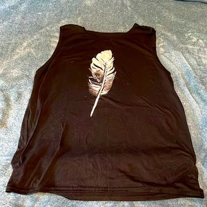 Thin feather tank top